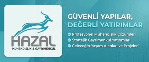 Hazal Mühendislik Gayrimenkul Banner